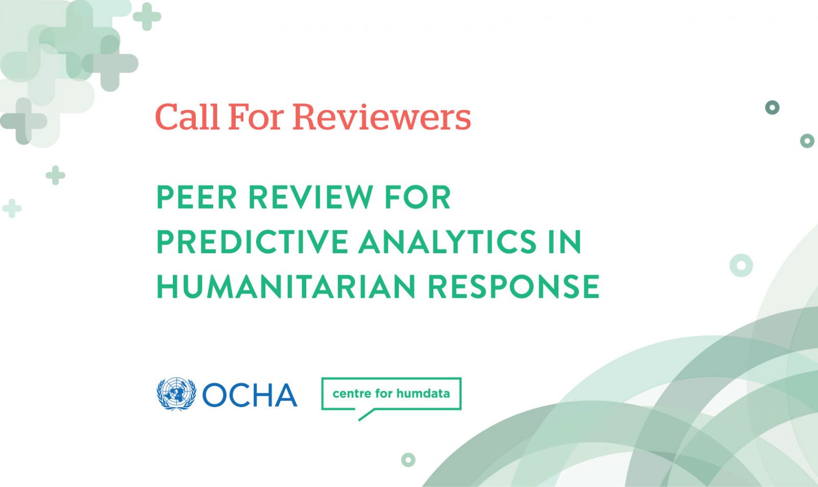 Call for Reviewers Predictive Analytics in Humanitarian Response